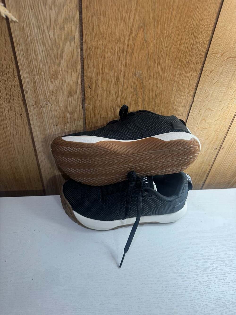 Women's Jet Black Classic White Gum Outwork Flex Shoes - ,